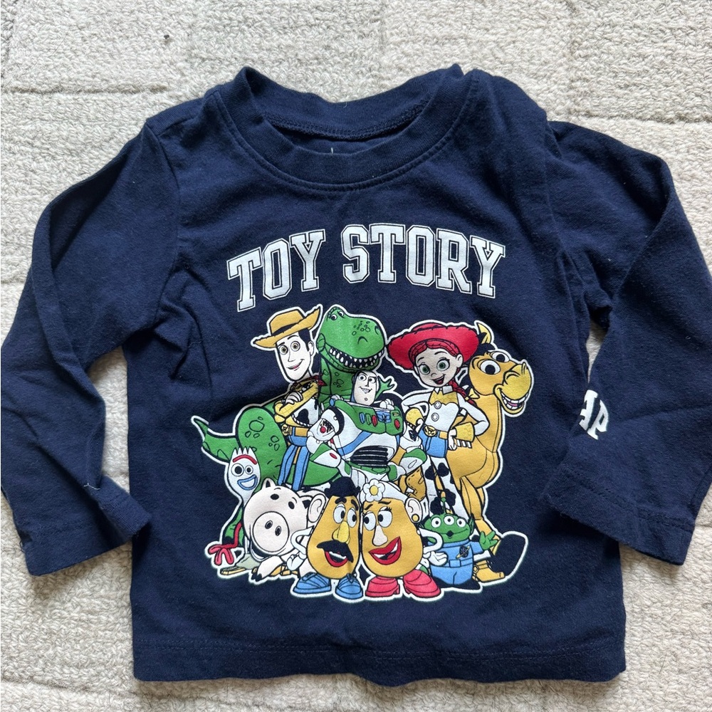 GAP Navy Toy Story Graphic Long-Sleeve Tee